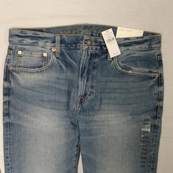 AE Original Straight Jean - Light Vintage No. 4586 - 36 Inseam - NWT - Picture 2 of 4